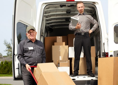 Office removals team planning a local business move in Bellingham