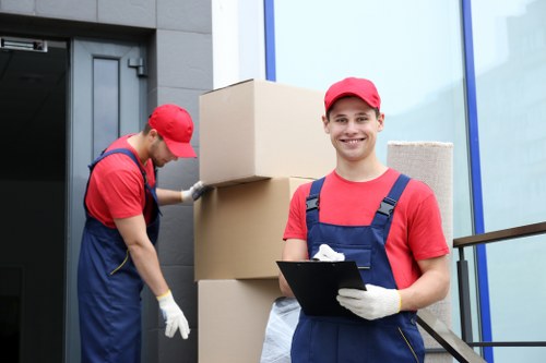 Securely arranged van load for safe transport