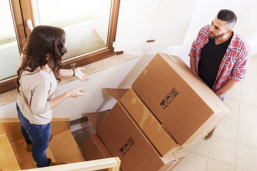 Charity donation and recycling efforts supporting sustainable moving