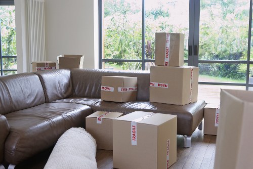 Careful packing of fragile household items for a move in Bellingham