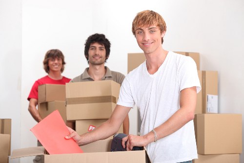 Local movers handling access challenges on a Bellingham street