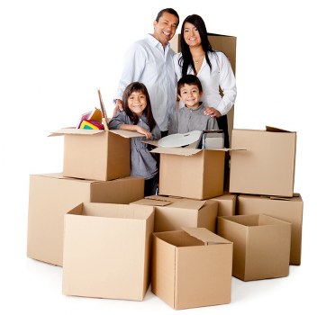 Preparing boxes and furniture for removal truck hire in Bellingham